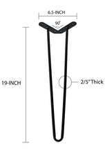 Load image into Gallery viewer, 19" Hairpin Legs
